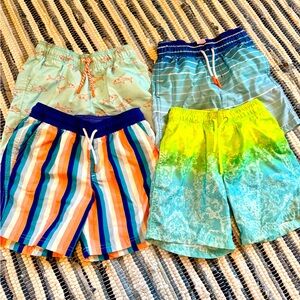 Set of 4 Boys swim trunks